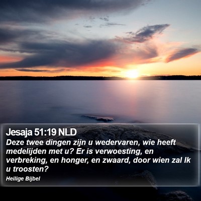Jesaja 51:19 NLD Bible Verse Image