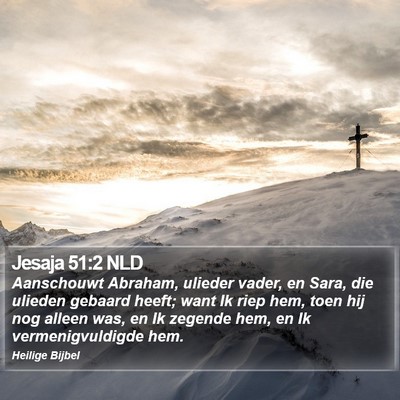 Jesaja 51:2 NLD Bible Verse Image