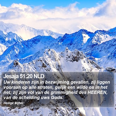 Jesaja 51:20 NLD Bible Verse Image