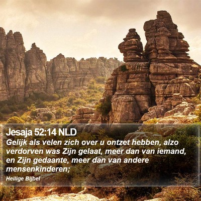 Jesaja 52:14 NLD Bible Verse Image