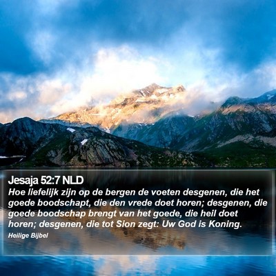 Jesaja 52:7 NLD Bible Verse Image