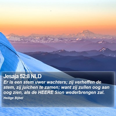 Jesaja 52:8 NLD Bible Verse Image