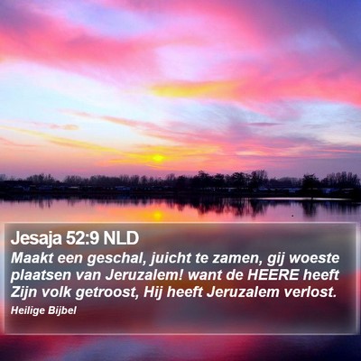 Jesaja 52:9 NLD Bible Verse Image