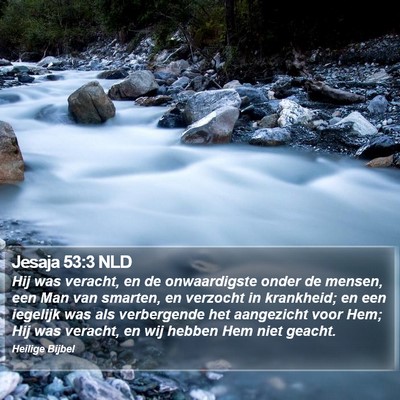 Jesaja 53:3 NLD Bible Verse Image