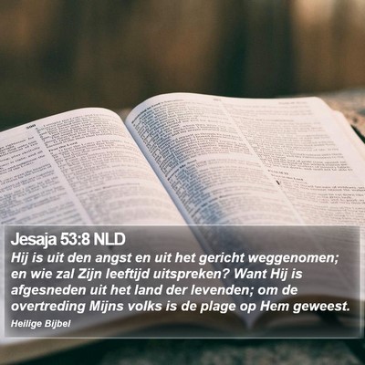 Jesaja 53:8 NLD Bible Verse Image