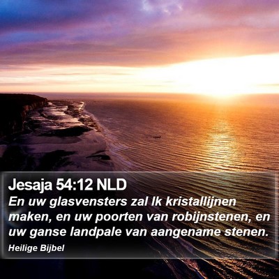 Jesaja 54:12 NLD Bible Verse Image