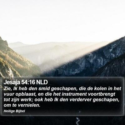 Jesaja 54:16 NLD Bible Verse Image