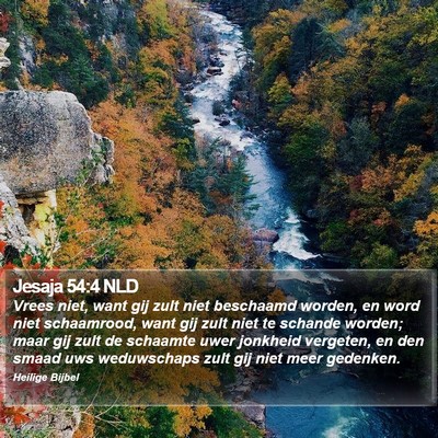 Jesaja 54:4 NLD Bible Verse Image