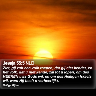 Jesaja 55:5 NLD Bible Verse Image