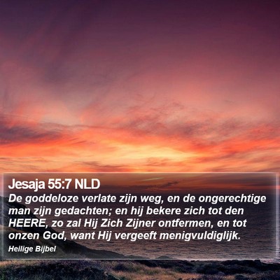 Jesaja 55:7 NLD Bible Verse Image