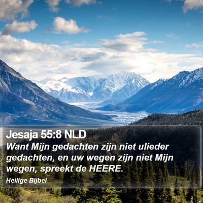 Jesaja 55:8 NLD Bible Verse Image