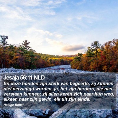 Jesaja 56:11 NLD Bible Verse Image