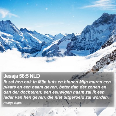 Jesaja 56:5 NLD Bible Verse Image