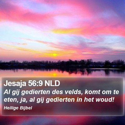 Jesaja 56:9 NLD Bible Verse Image