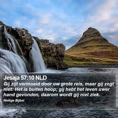 Jesaja 57:10 NLD Bible Verse Image