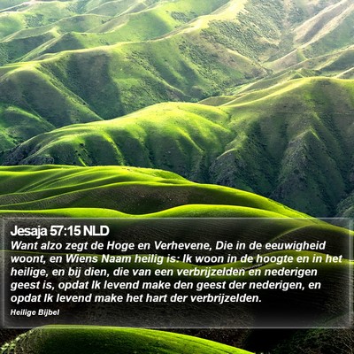 Jesaja 57:15 NLD Bible Verse Image