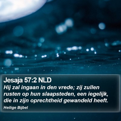 Jesaja 57:2 NLD Bible Verse Image