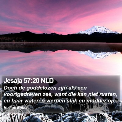 Jesaja 57:20 NLD Bible Verse Image