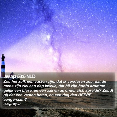 Jesaja 58:5 NLD Bible Verse Image
