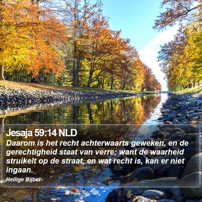 Jesaja 59:14 NLD Bible Verse Image