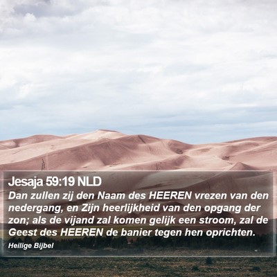 Jesaja 59:19 NLD Bible Verse Image
