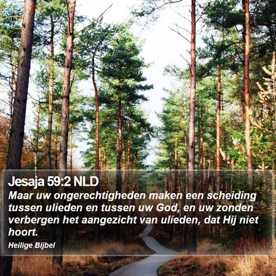 Jesaja 59:2 NLD Bible Verse Image