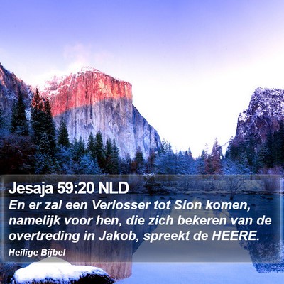 Jesaja 59:20 NLD Bible Verse Image