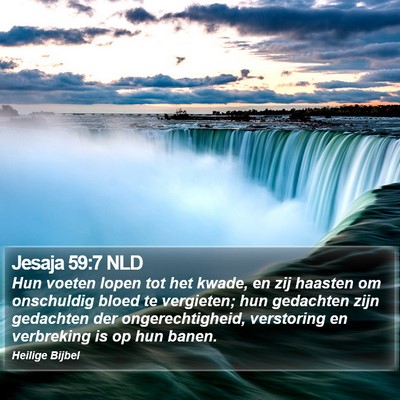 Jesaja 59:7 NLD Bible Verse Image