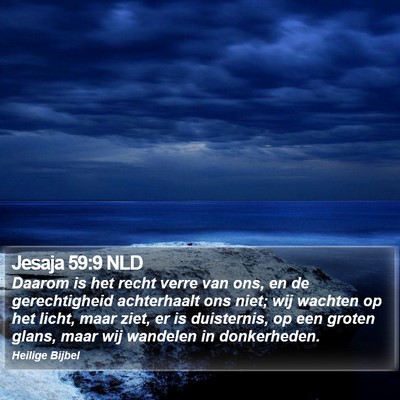 Jesaja 59:9 NLD Bible Verse Image