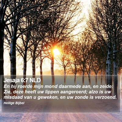 Jesaja 6:7 NLD Bible Verse Image