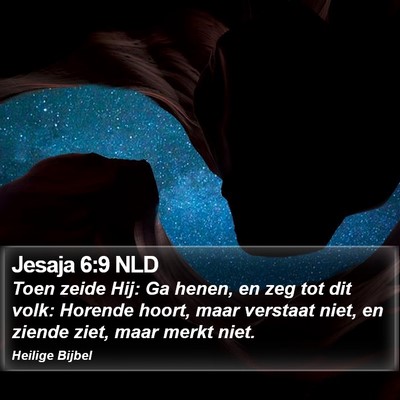Jesaja 6:9 NLD Bible Verse Image