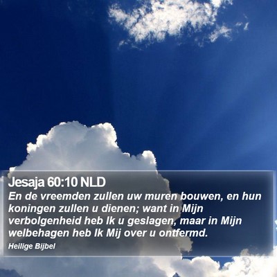 Jesaja 60:10 NLD Bible Verse Image