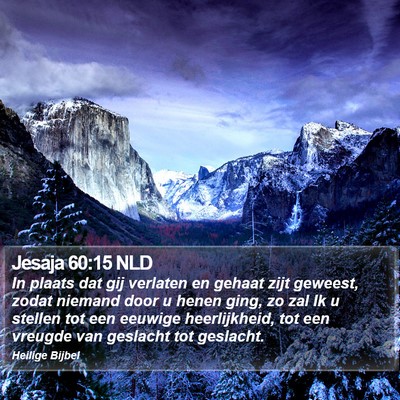 Jesaja 60:15 NLD Bible Verse Image