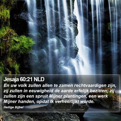 Jesaja 60:21 NLD Bible Verse Image
