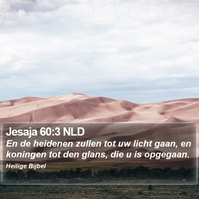 Jesaja 60:3 NLD Bible Verse Image