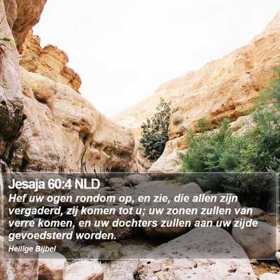 Jesaja 60:4 NLD Bible Verse Image
