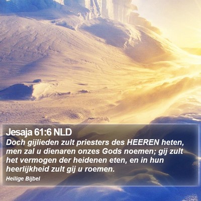 Jesaja 61:6 NLD Bible Verse Image