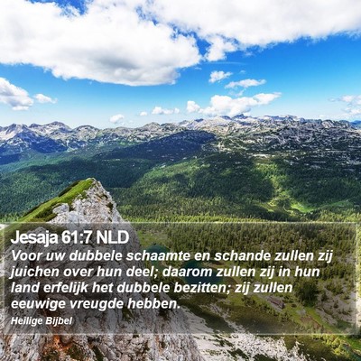 Jesaja 61:7 NLD Bible Verse Image
