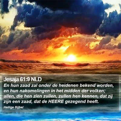 Jesaja 61:9 NLD Bible Verse Image