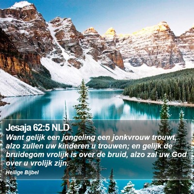 Jesaja 62:5 NLD Bible Verse Image