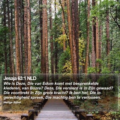 Jesaja 63:1 NLD Bible Verse Image