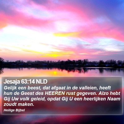 Jesaja 63:14 NLD Bible Verse Image