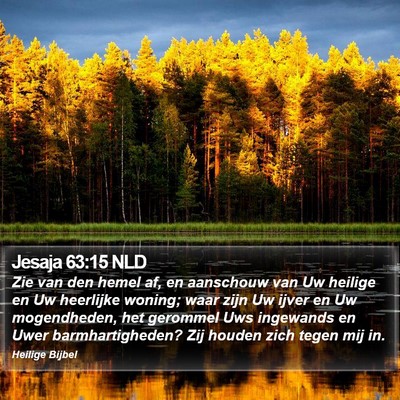 Jesaja 63:15 NLD Bible Verse Image