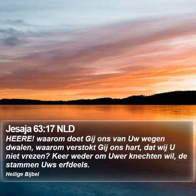 Jesaja 63:17 NLD Bible Verse Image