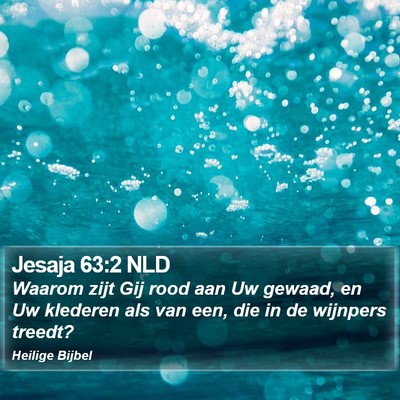 Jesaja 63:2 NLD Bible Verse Image