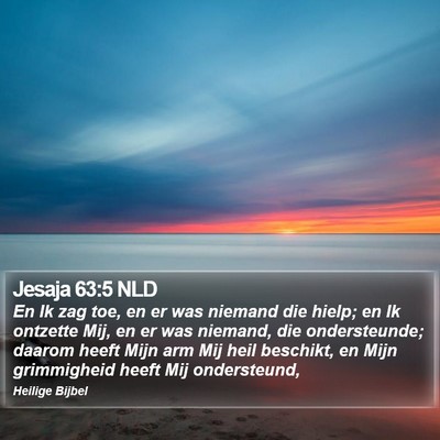 Jesaja 63:5 NLD Bible Verse Image