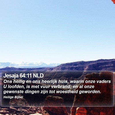 Jesaja 64:11 NLD Bible Verse Image
