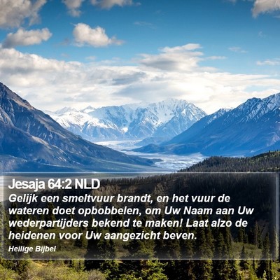 Jesaja 64:2 NLD Bible Verse Image