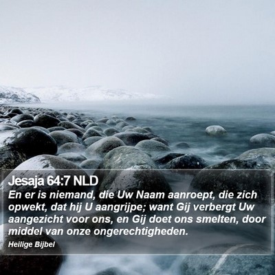 Jesaja 64:7 NLD Bible Verse Image