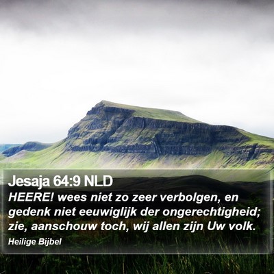 Jesaja 64:9 NLD Bible Verse Image